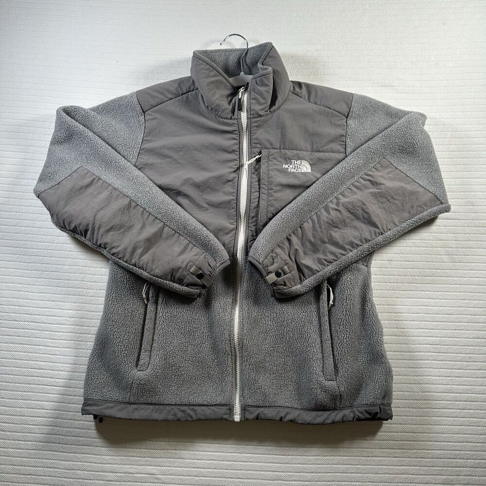 The North Face Women’s Medium Gray Fleece Full Zip Jacket Outdoor Hiking